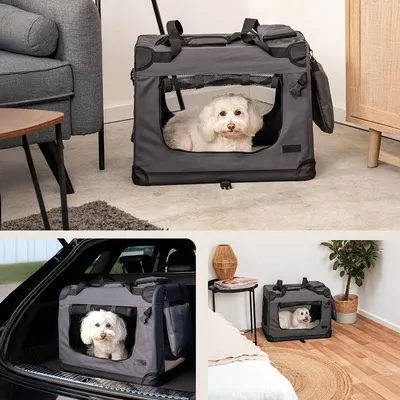 lionto transport chien pliable auto voyage tissu robuste noir lionto transport chien pliable auto voyage tissu robuste noir