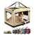 lionto faltbare Hundetransportbox aus robustem Stoff für Auto und Reisen lionto faltbare Hundetransportbox aus robustem Stoff für Auto und Reisen