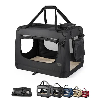 lionto transport chien pliable auto voyage tissu robuste noir lionto transport chien pliable auto voyage tissu robuste noir