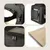 lionto transport chien pliable auto voyage tissu robuste noir