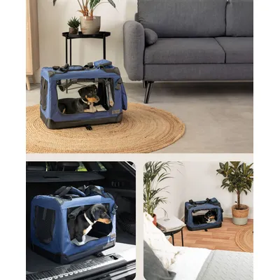 lionto caisse de transport chien pliable, tissu robuste, voyage lionto caisse de transport chien pliable, tissu robuste, voyage