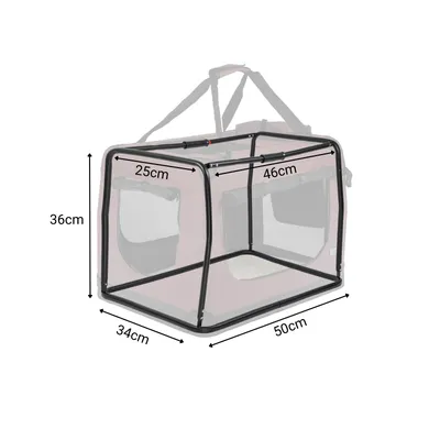 lionto faltbare Hundetransportbox aus robustem Stoff für Auto und Reisen lionto faltbare Hundetransportbox aus robustem Stoff für Auto und Reisen