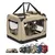 lionto faltbare Hundetransportbox aus robustem Stoff für Auto und Reisen lionto faltbare Hundetransportbox aus robustem Stoff für Auto und Reisen