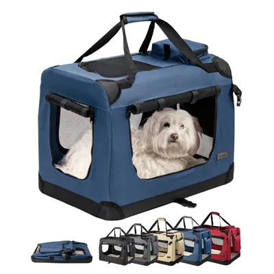 lionto caisse de transport chien pliable, tissu robuste, voyage lionto caisse de transport chien pliable, tissu robuste, voyage