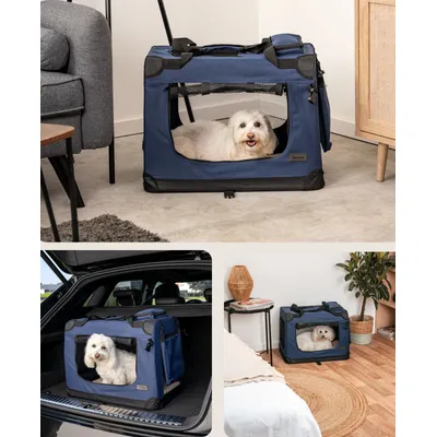 lionto caisse de transport chien pliable, tissu robuste, voyage lionto caisse de transport chien pliable, tissu robuste, voyage