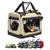 lionto faltbare Hundetransportbox aus robustem Stoff für Auto und Reisen lionto faltbare Hundetransportbox aus robustem Stoff für Auto und Reisen