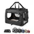 lionto transport chien pliable auto voyage tissu robuste noir