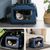 lionto transport chien pliable auto voyage tissu robuste noir