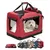 lionto faltbare Hundetransportbox aus robustem Stoff für Auto und Reisen lionto faltbare Hundetransportbox aus robustem Stoff für Auto und Reisen