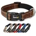 lionto Hundehalsband aus Nylon, gepolstert, 360° reflektierend