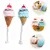 IntiMeg Lot de 2 jouets en peluche pour chien en forme de crème glacée