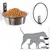 IntiMeg Bol murale pour chiens et chats - Inox