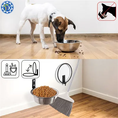 IntiMeg Bol murale pour chiens et chats - Inox