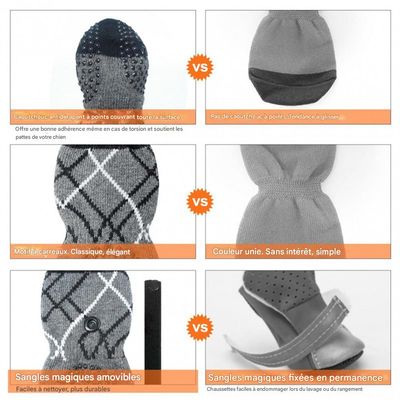 IntiMeg Chaussettes - Anti - glissement et protection des pattes
