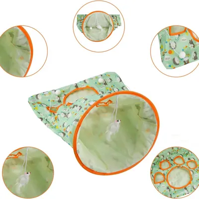 IntiMeg Jouet Tunnel pour Chat