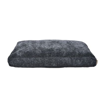TOPZOO Matelas pour Chien déhoussable velours noir