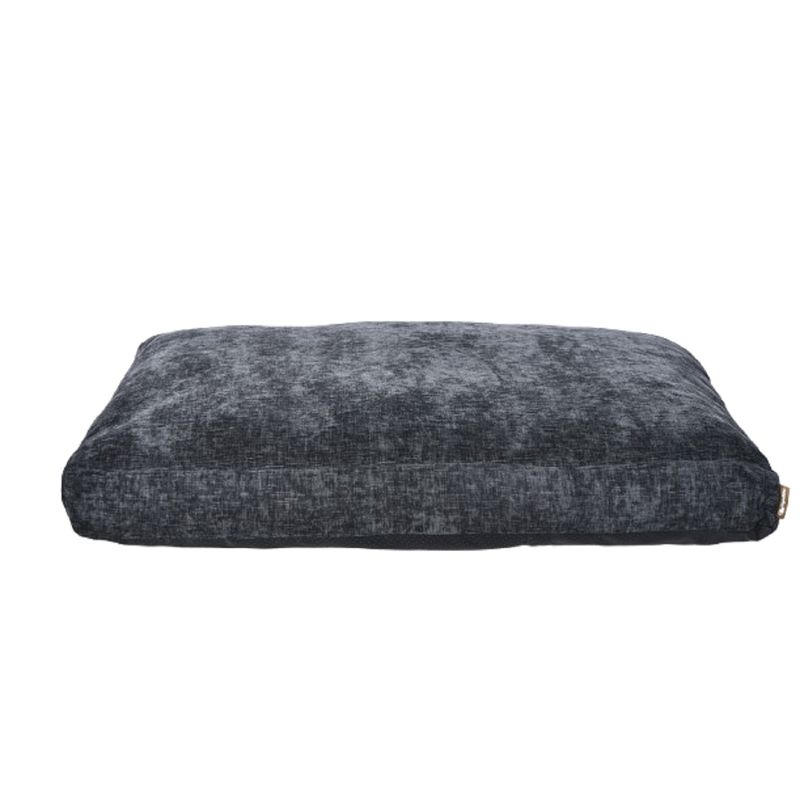 TOPZOO Matelas pour Chien déhoussable velours noir
