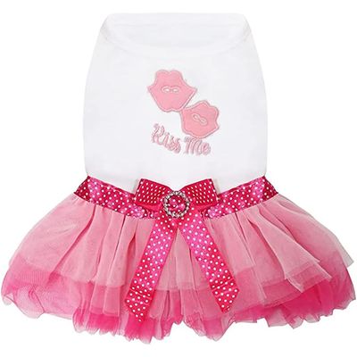 Izefia  Robe de chien en dentelle