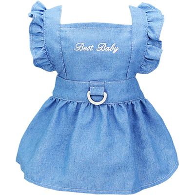 lzefia  Jupe pour animaux de compagnie en denim