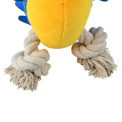 Jouet peluche Carlos le perroquet corde pour chien