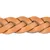 Laisse en cuir tresse naturel pour chien