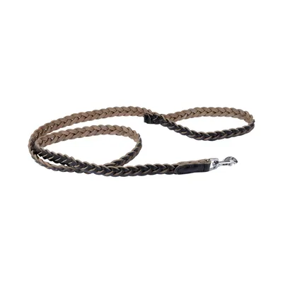 Laisse en cuir tresse naturel pour chien Laisse en cuir tresse naturel pour chien