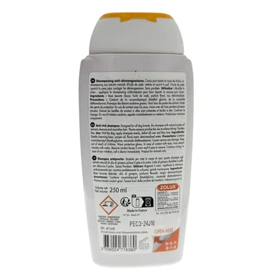 zolux - Shampoing Anti-démangeaisons 250 ml pour chien