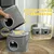 PawHut - niche tour pour chat modulable zippée 3 parties H.69 cm - gris