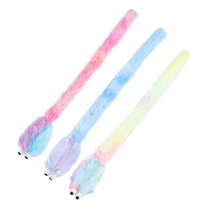 IntiMeg Jouets pour chats : Souris en peluche à longue queue