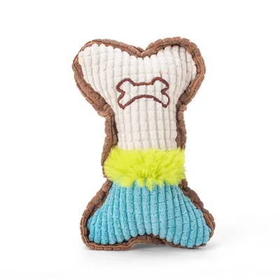 IntiMeg Jouet pour animaux de compagnie - Os en peluche sonore