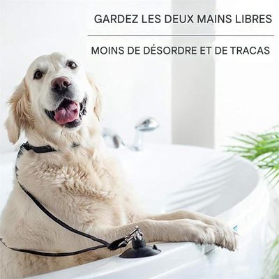 IntiMeg Attache de bain pour chien en nylon doux