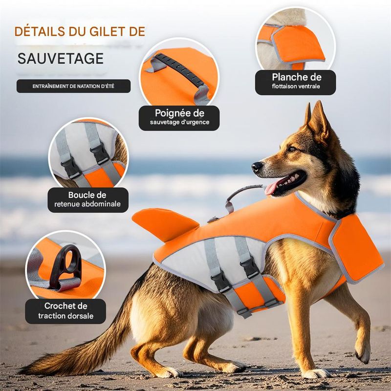 IntiMeg Gilet de sauvetage pour chien