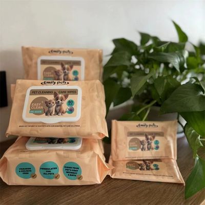 IntiMeg  Lingettes nettoyantes pour chats et chiens