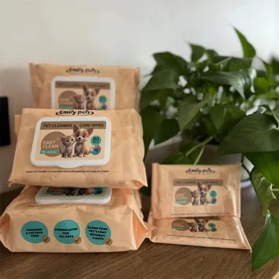 IntiMeg  Lingettes nettoyantes pour chats et chiens