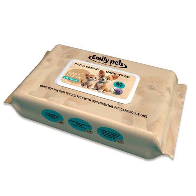 IntiMeg  Lingettes nettoyantes pour chats et chiens
