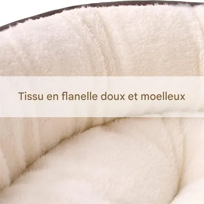 IntiMeg Nid pour chat - Panier en rotin artisanal avec coussin coton