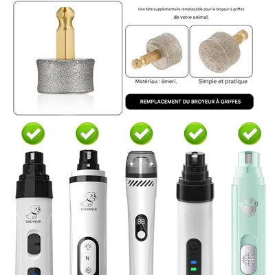 IntiMeg Roues de meuleuse à ongles pour animaux de compagnie