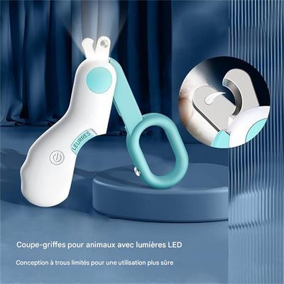 IntiMeg Ciseaux à ongles pour animaux - Avec LED