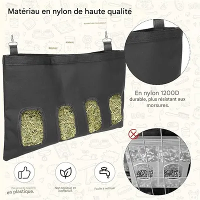 IntiMeg Bolsa de heno colgante para animales pequeños