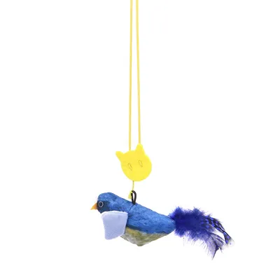 IntiMeg Jouet pour chat et oiseau à simulation sonore tricolore