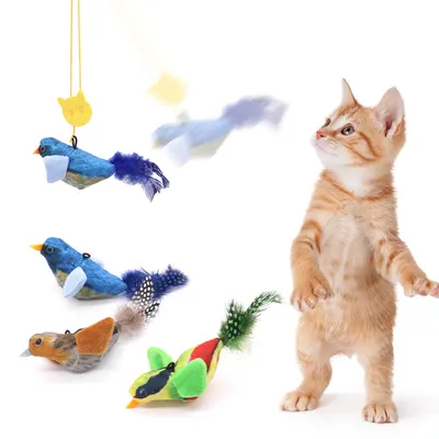 IntiMeg Jouet pour chat et oiseau à simulation sonore tricolore IntiMeg Jouet pour chat et oiseau à simulation sonore tricolore