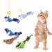 IntiMeg Katzenspielzeug mit dreifarbiger Vogel-Tonsimulation