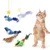 IntiMeg Jouet pour chat et oiseau à simulation sonore tricolore IntiMeg Jouet pour chat et oiseau à simulation sonore tricolore
