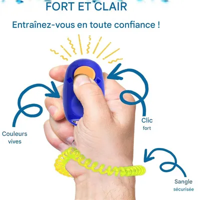 IntiMeg Jeu de 7 clickers pour chien