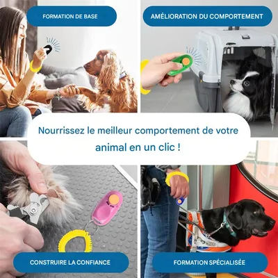 IntiMeg Jeu de 7 clickers pour chien