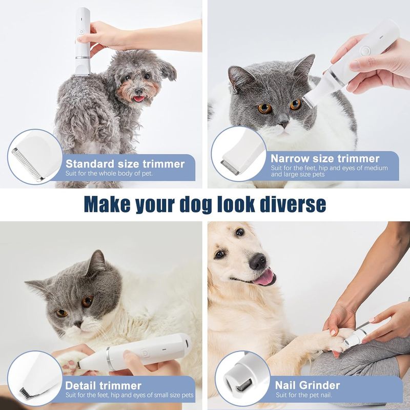 ZenPets 4 en 1 Tondeuse Professionnelle pour Chiens et Chats