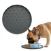 ZenPets Tapis de nourriture rond en silicone pour chats et chiens