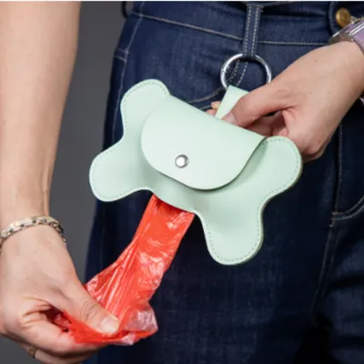 ZenPets Sac à porte - sacs à excréments en PU pour chien