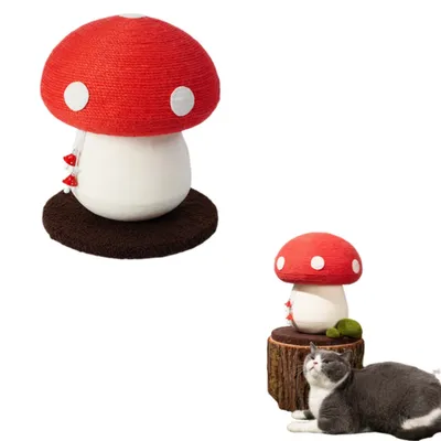 ZenPets Griffeuse pour chat en forme de champignon rouge ZenPets Griffeuse pour chat en forme de champignon rouge