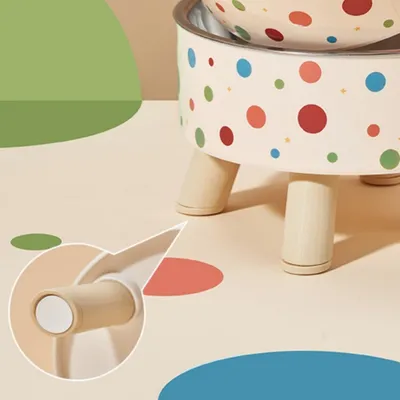 ZenPets Bol anti-renversement en acier inoxydable pour chat et chien